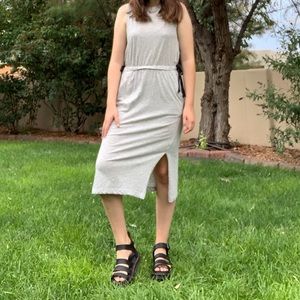 NEW Olive + Oak grey midi dress